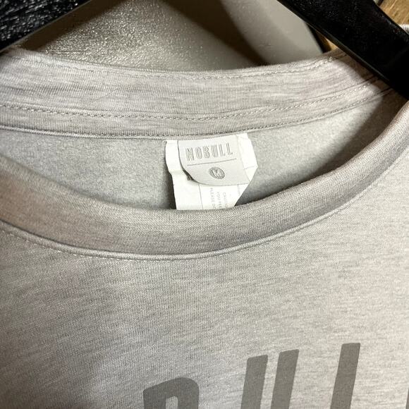Nobull Pullover Heathered Gray Relaxed Fit Women's Size M - Picture 2 of 3